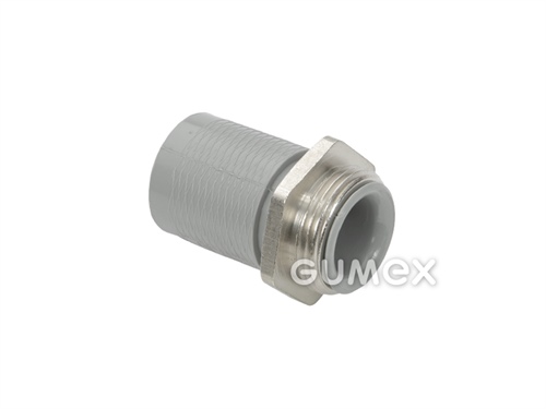 Konektor ADK 173 P pro chráničky, otočný vnější závit PG9, rozměr koncovky 14mm, IP54 (EN 60529), PA6, -35°C/+80°C, šedý